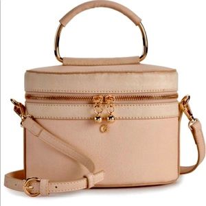 Lauren Conrad Women’s Blush Oval Vanity Crossbody Purse